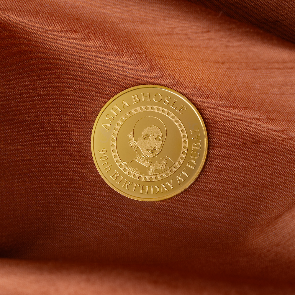 Buy Asha Bhosle Limited Edition Karat Gold Coin At Best Price