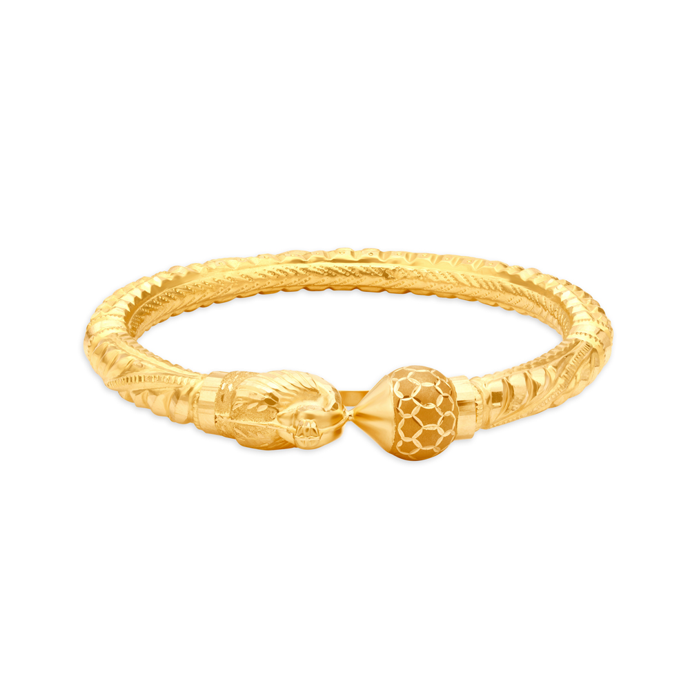 Buy Queenly Gold Bangle At Best Price Tanishq Uae