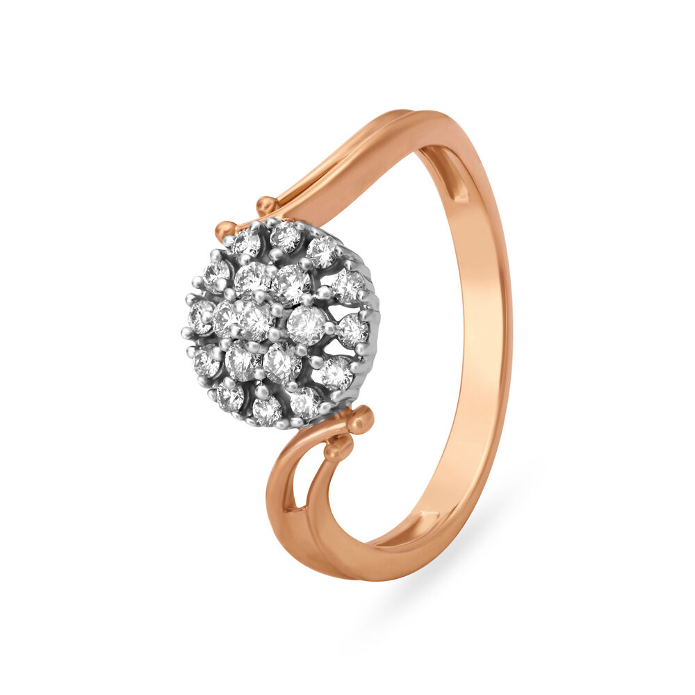 14KT Rose Gold Petal Perfection Diamond Finger Ring