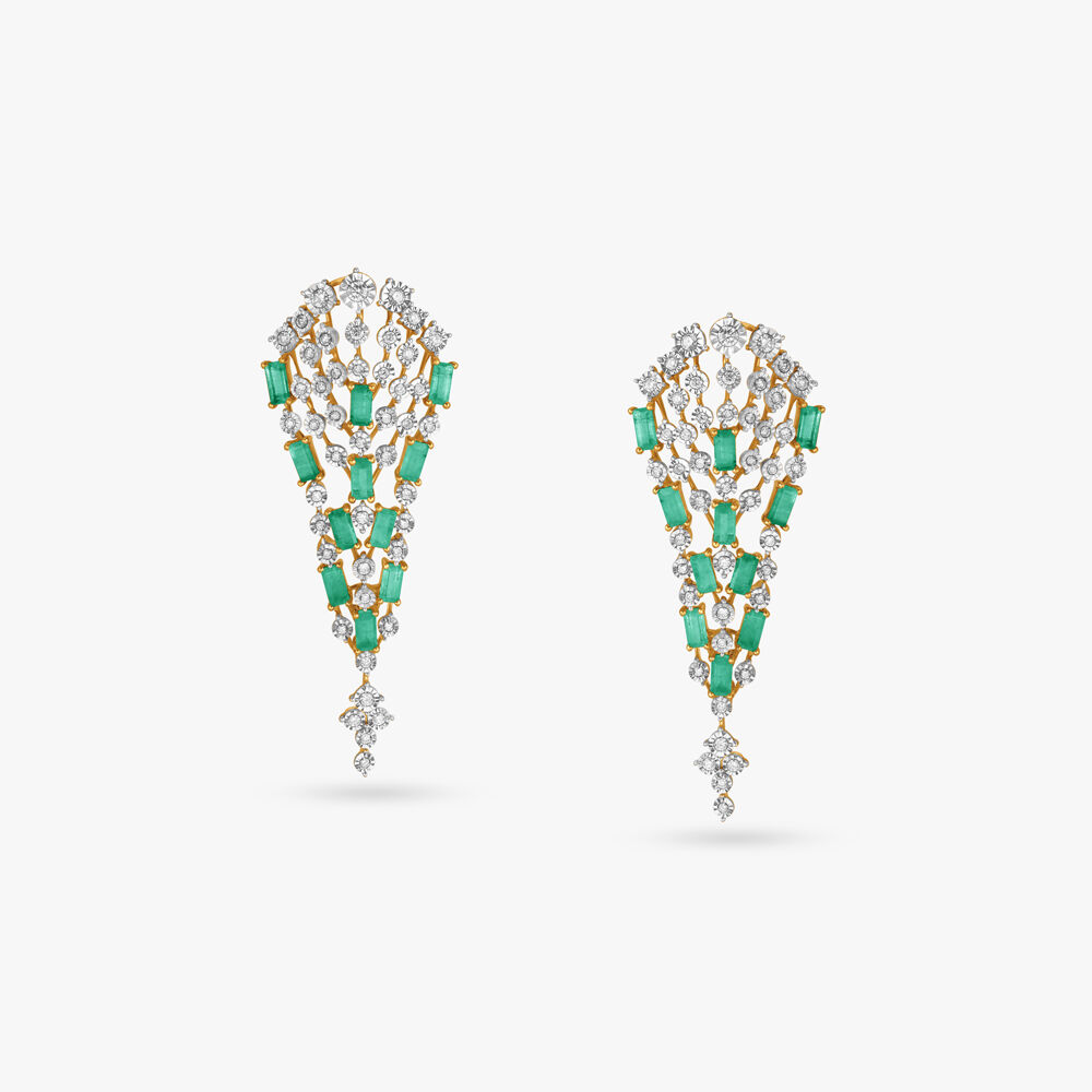 Fancy Color Diamond Waterfall Chandelier Earrings | CELLINI | CELLINI  JEWELERS