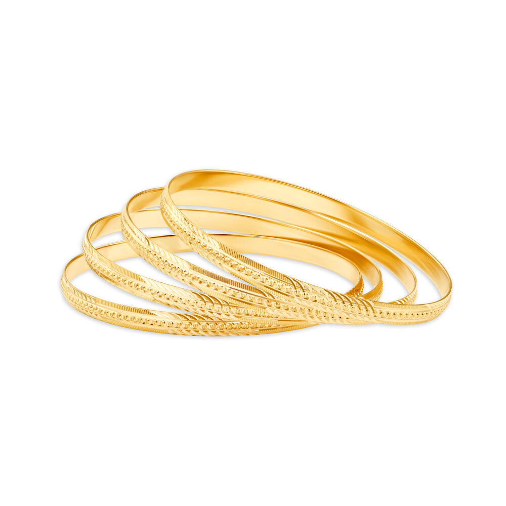 Set of 4 gold deals bangles with price