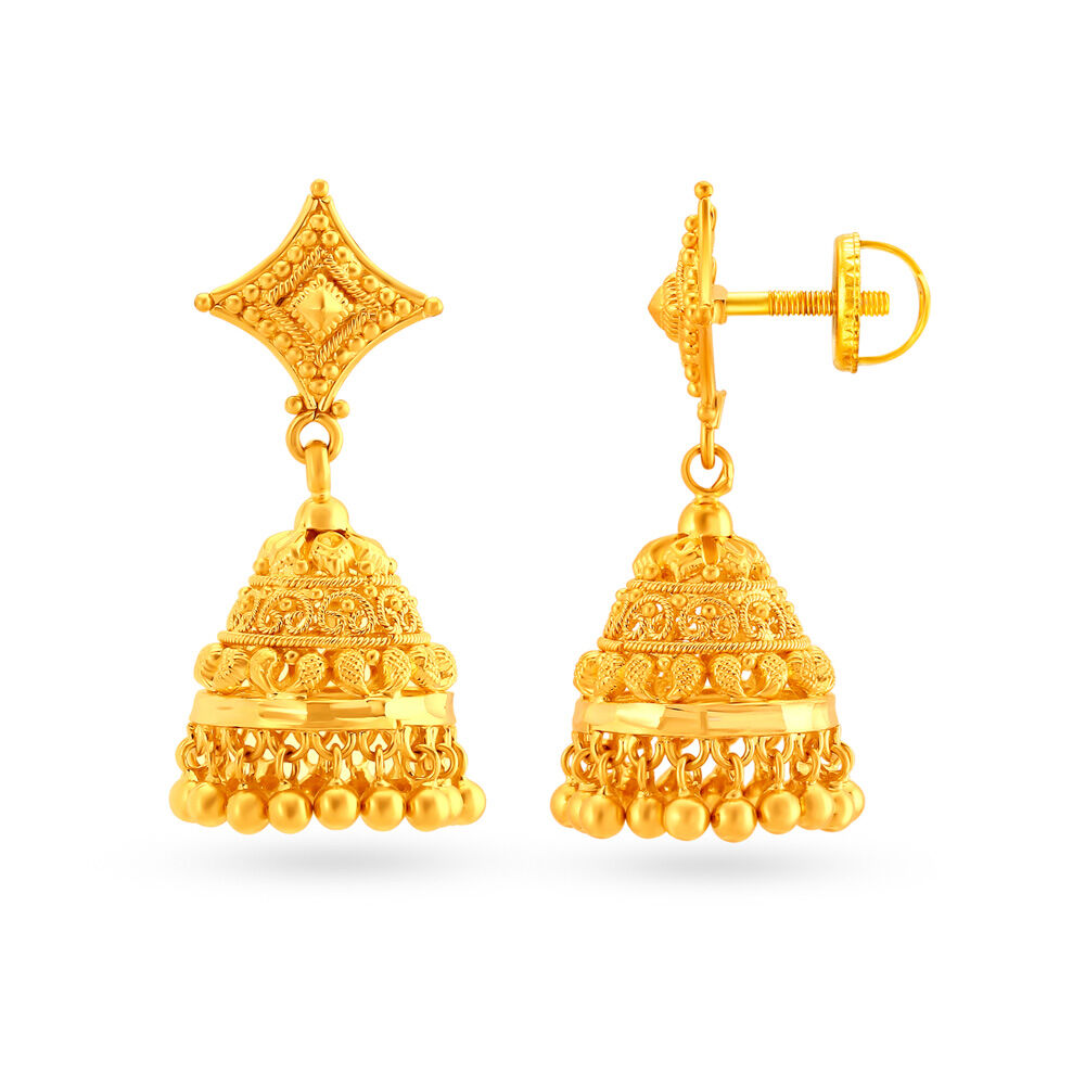 Tanishq earrings deals jhumka