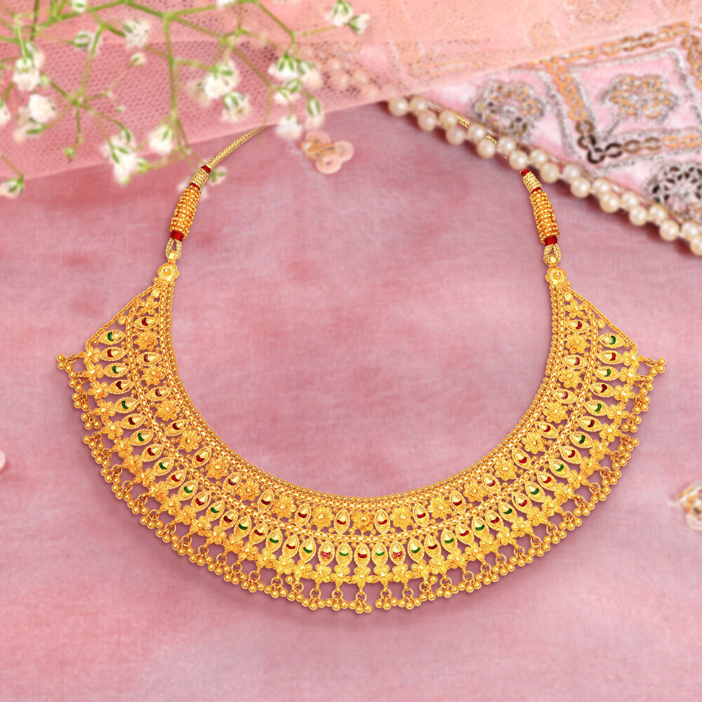 Gold necklace deals tanishq