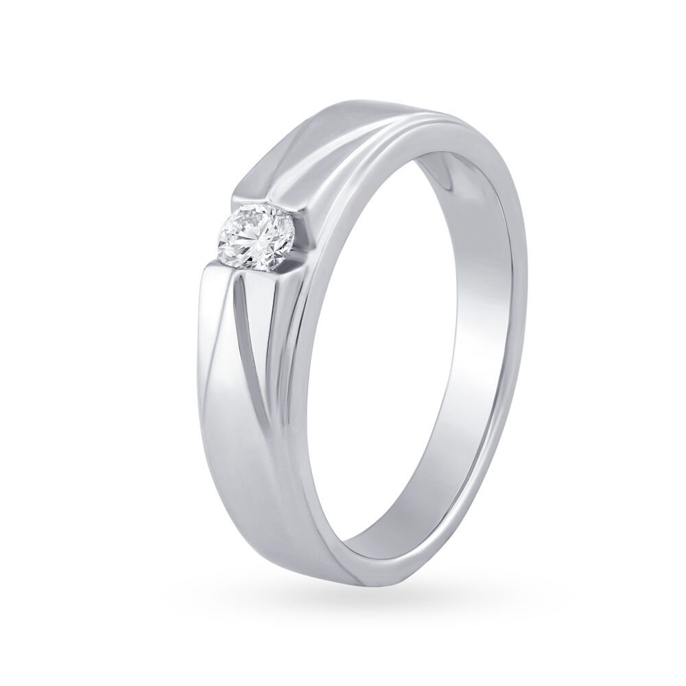 Mia White Gold Engagement Ring with Diamond