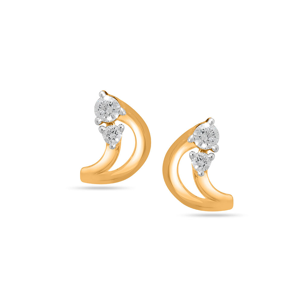 Contemporary Gold Butterfly Stud Earrings For Kids