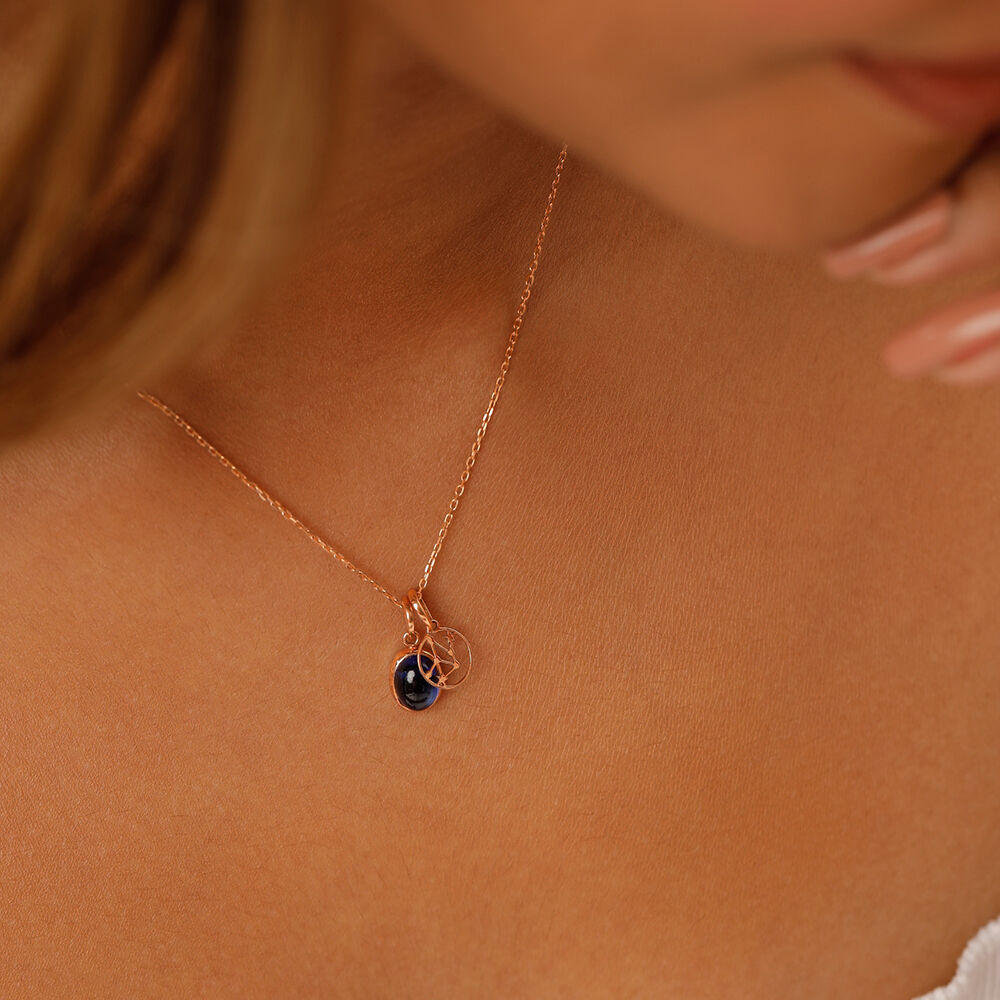 Buy Virgo Constellation Necklace Birthstone Sapphire Necklace Sterling  Silver 925 Zodiac Sign Online in India - Etsy