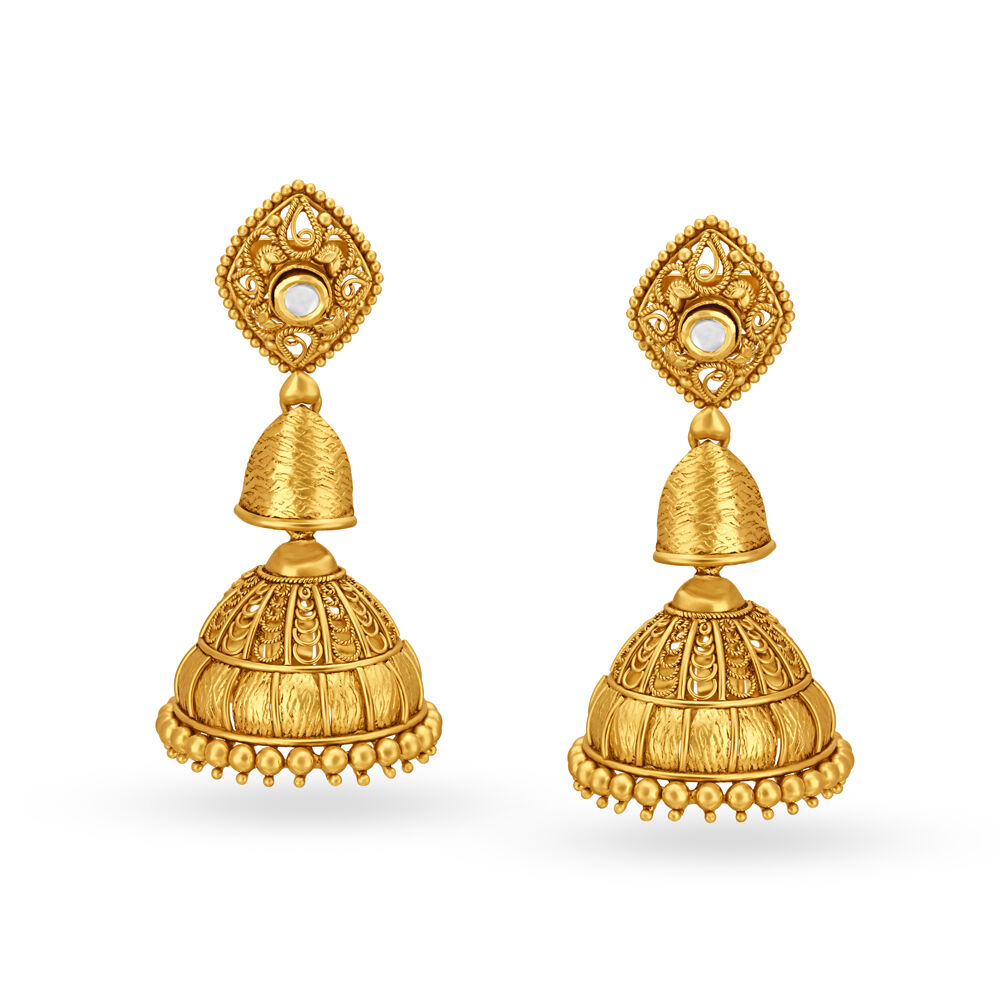 TANISHQ Light weight gold hoop earrings starting 20,000rs/- with price &  code in detail🤑 - YouTube