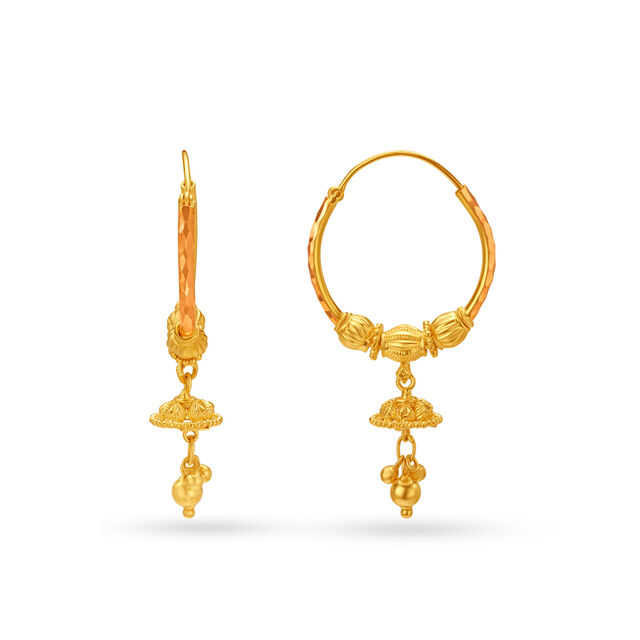 Buy Splendid Rajkot Bali Earrings at Best Price | Tanishq UAE