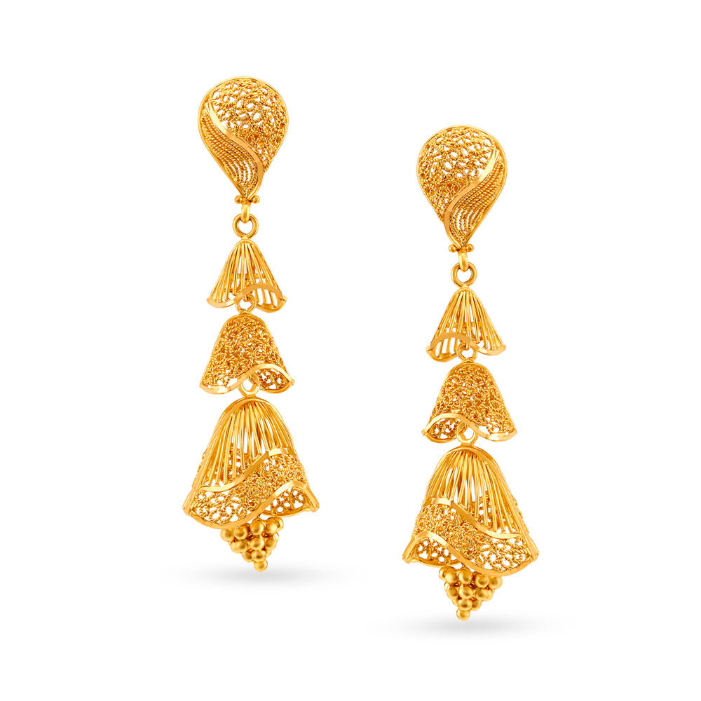 Jhumka earrings deals gold with price