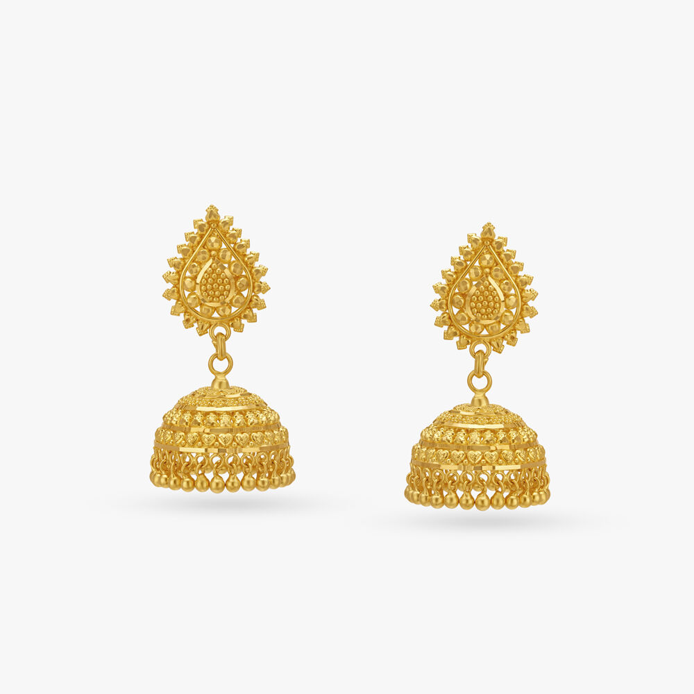 Tanishq earrings deals jhumka