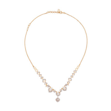 Bold Dual-Look Diamond and Gold Necklace