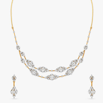 Starry Delight Diamond Necklace Set