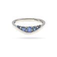 Contoured Gemstone Band image number null