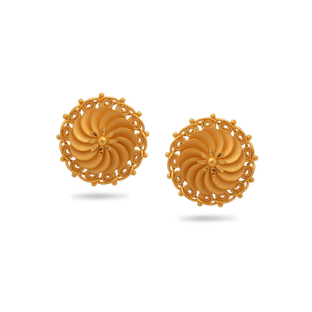 Buy Blooming Bliss Gold Earrings At Best Price 