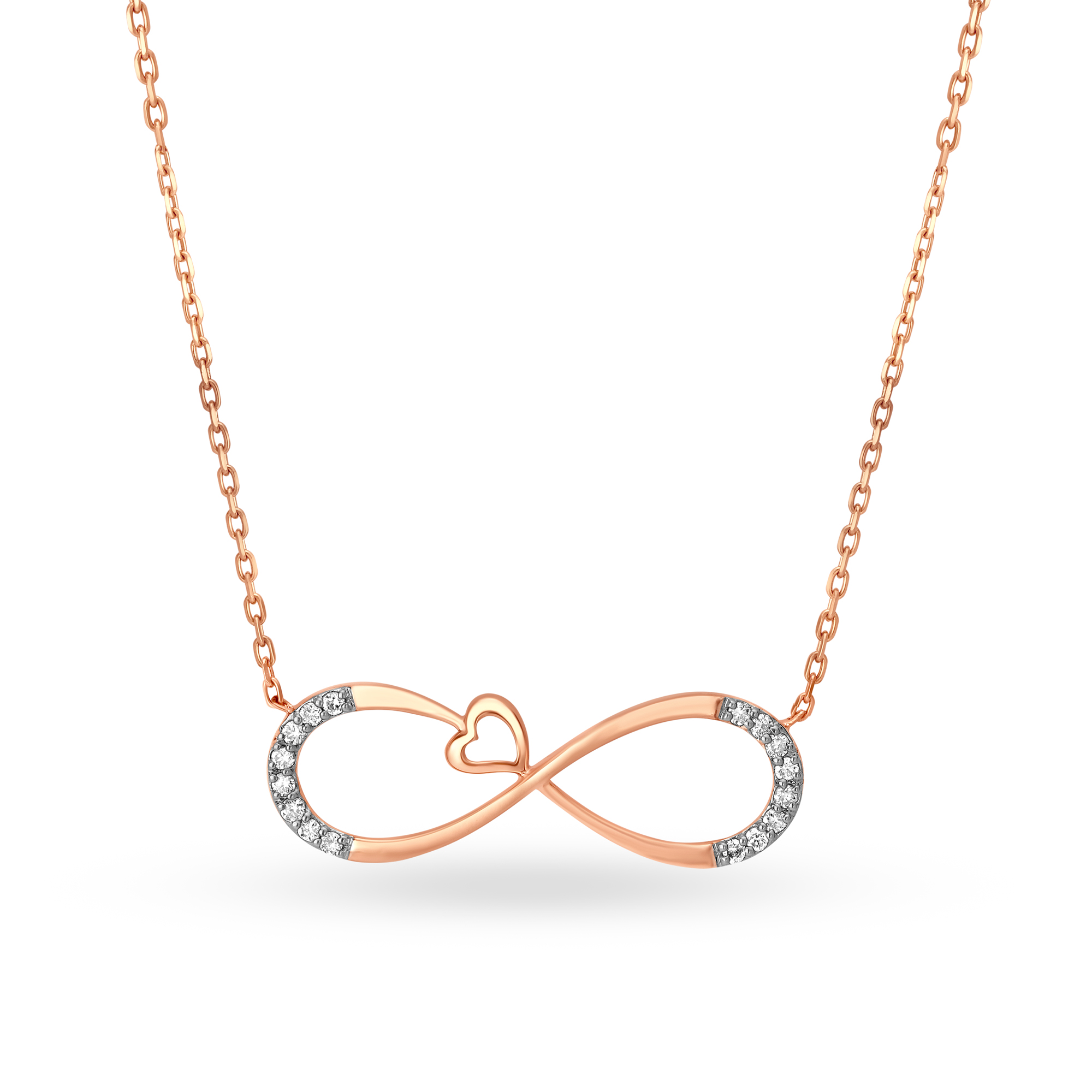 Rose gold store infinity necklace