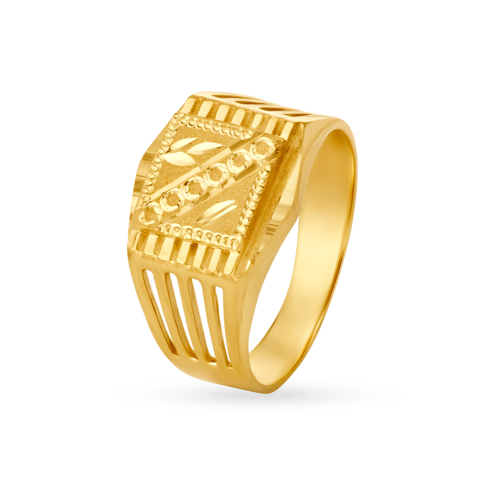 Tanishq gold deals ring for men