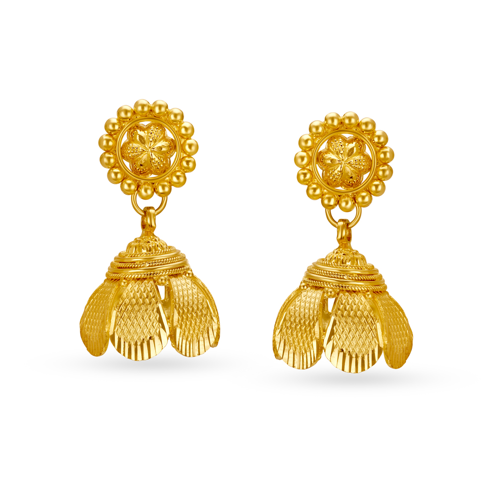 Gold jhumka online online