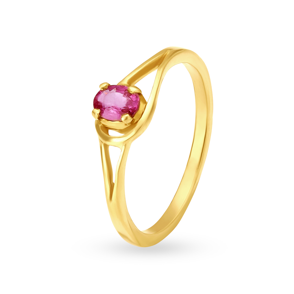 Gold ring store with ruby