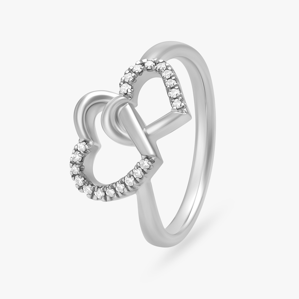 Platinum ring heart deals design