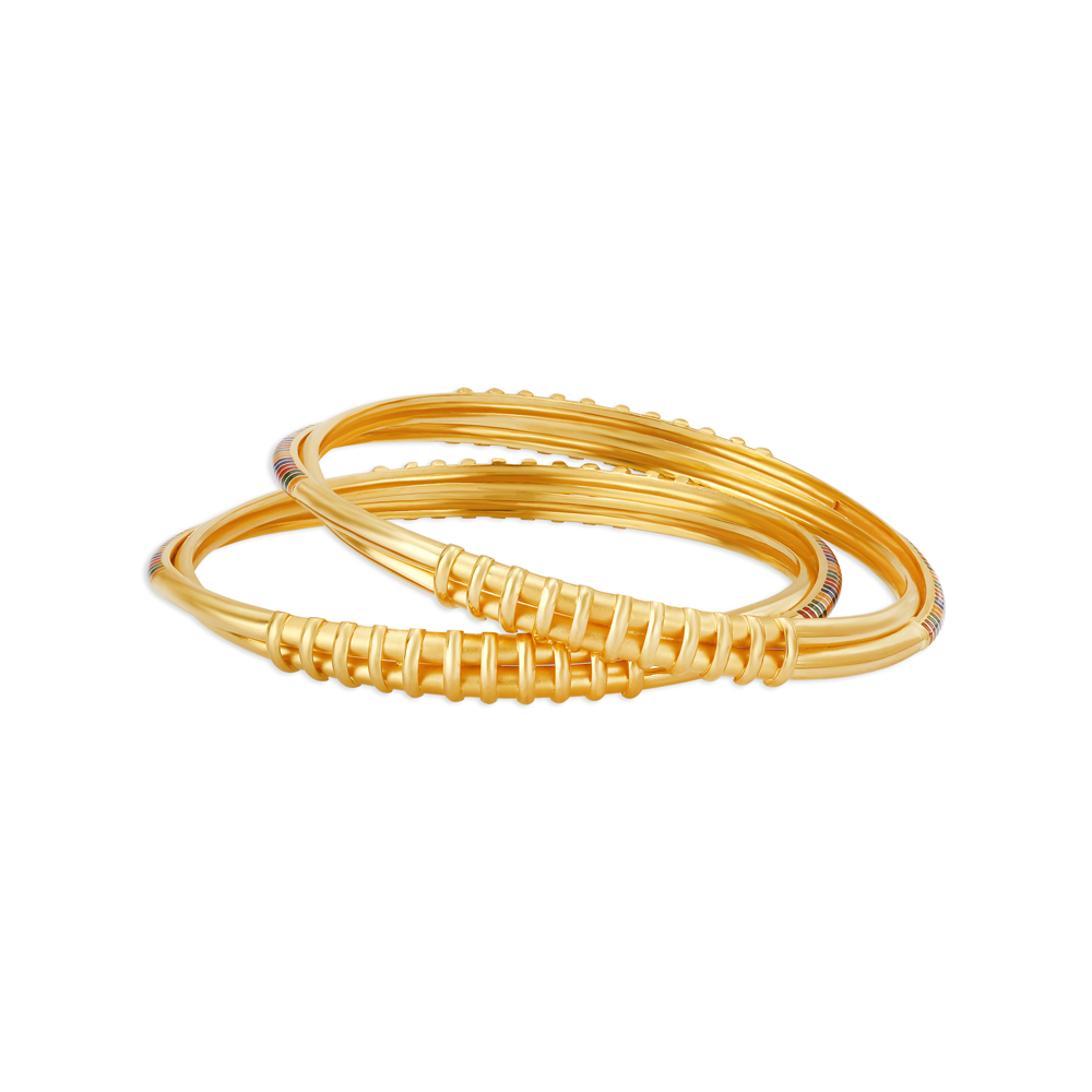 Buy Elegant Gold Bangle at Best Price | Tanishq UAE